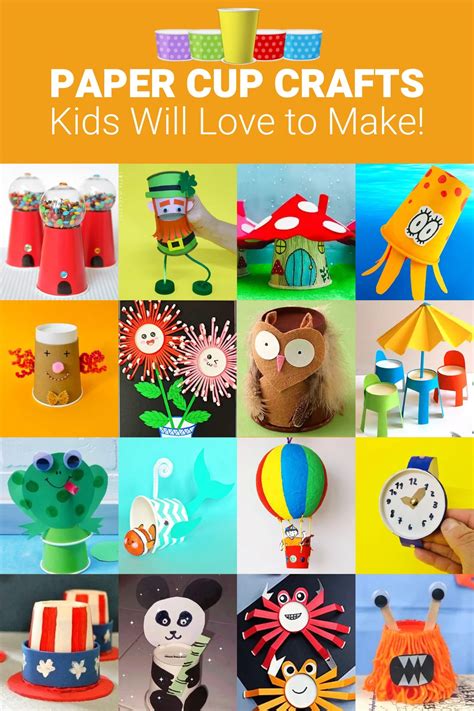 10 Simple and Creative Paper Cup Craft for KIds