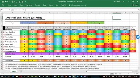 10 Skills Matrix Template Excel Excel Templates