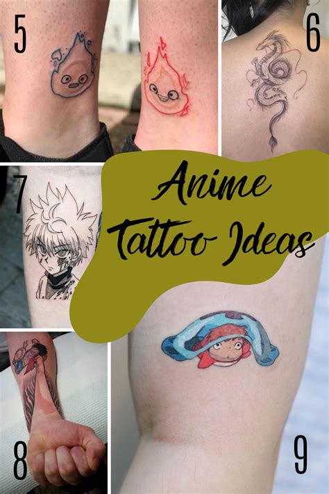 10 Small Anime Tattoos Ideas and Design - THEMEPLE