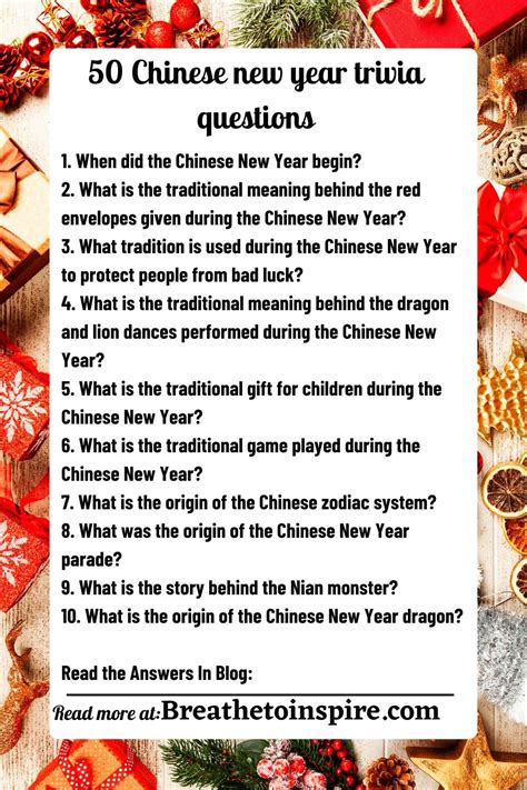 10 Surprising Chinese New Year Trivia You Never Knew