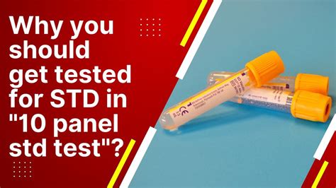 10 Test Full STD Panel STD Testing for 10 Most Common STDs