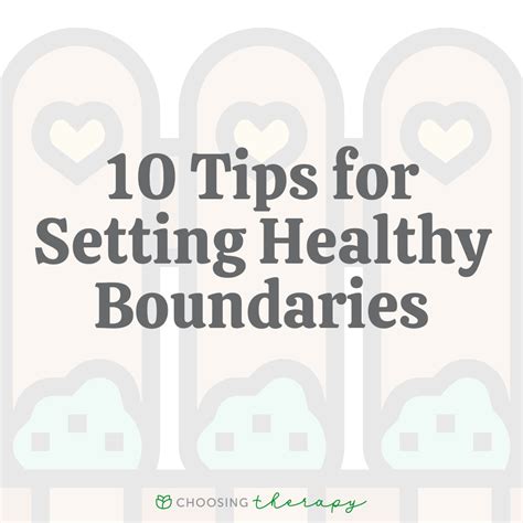 10 Tips for Setting Healthy Boundaries - Choosing Therapy