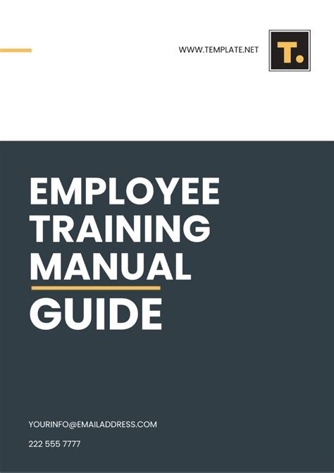 10 Training Manual Template Free Sample Example Format Free Premium Templates