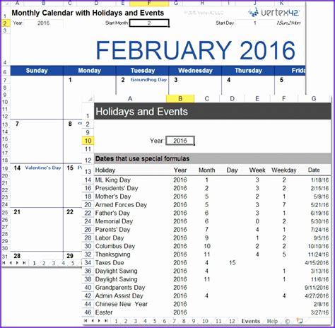 10 Vertex42 Excel Templates Excel Templates