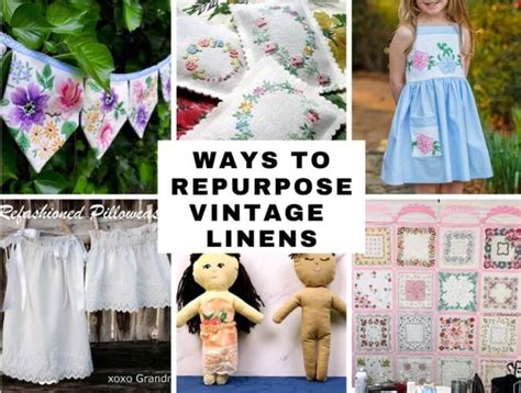 10 Ways to Repurpose Vintage Linens - She Holds Dearly - muktibox.com