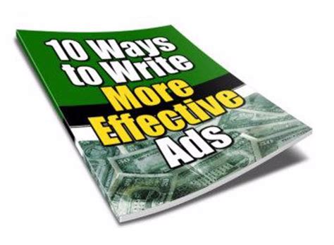 10 Ways To Write More Effective Ads
