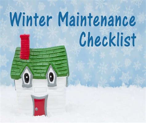 10 Winter Home Maintenance Tips Happy Hiller