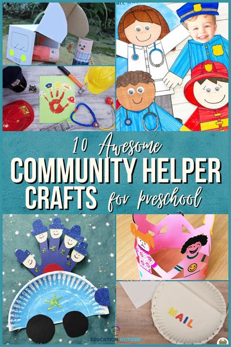 10 Awesome Community Helpers Preschool Crafts Education Outside Community Helper Paper Bag Puppets Template - Community Helper Paper Bag Puppets Template