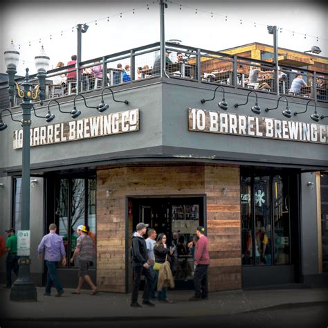 10 barrel brewing. Brewery A lot of breweries have large patios, but only 10 Barrel, nestled in NW Portland, has a rooftop patio with a view of the neighborhood. It also has a line of 20 taps upstairs so, thankfully ... 