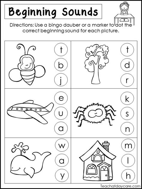10 Beginning Sounds Worksheets Free Kindergarten Or Pre Kindergarten Phonics Worksheets Beginning Sounds - Kindergarten Phonics Worksheets Beginning Sounds