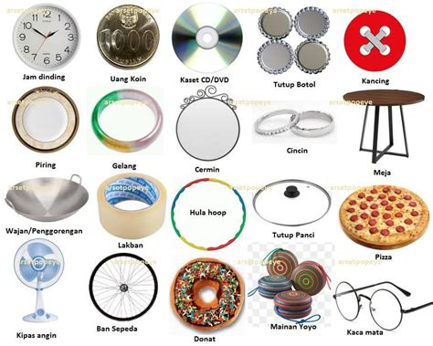 10 benda yang berbentuk lingkaran