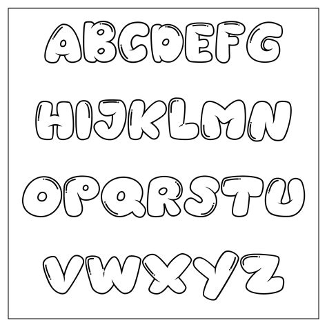 10 Best Free Printable Bubble Letters Alphabet Pdf Alphabet In Bubble Letters - Alphabet In Bubble Letters