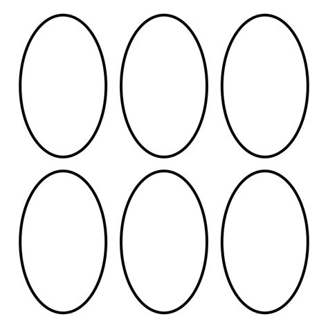 10 Best Free Printable Oval Template Pdf For Oval Shapes To Print - Oval Shapes To Print