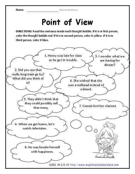 10 Best Point Of View Worksheets Free Eduworksheets Narrative Perspective Worksheet - Narrative Perspective Worksheet