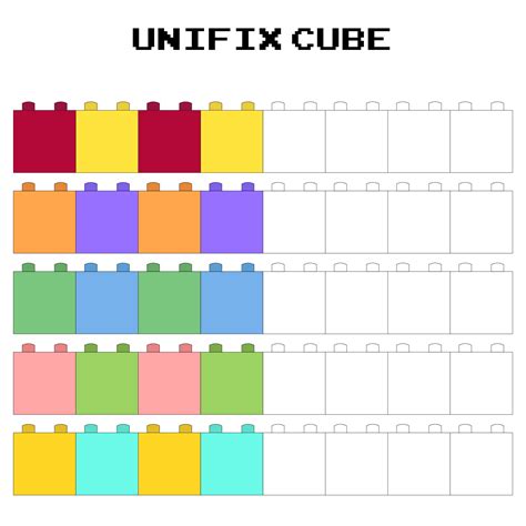 10 Best Unifix Cube Template Printable Printablee Com Unifix Cubes Worksheets For Kindergarten - Unifix Cubes Worksheets For Kindergarten