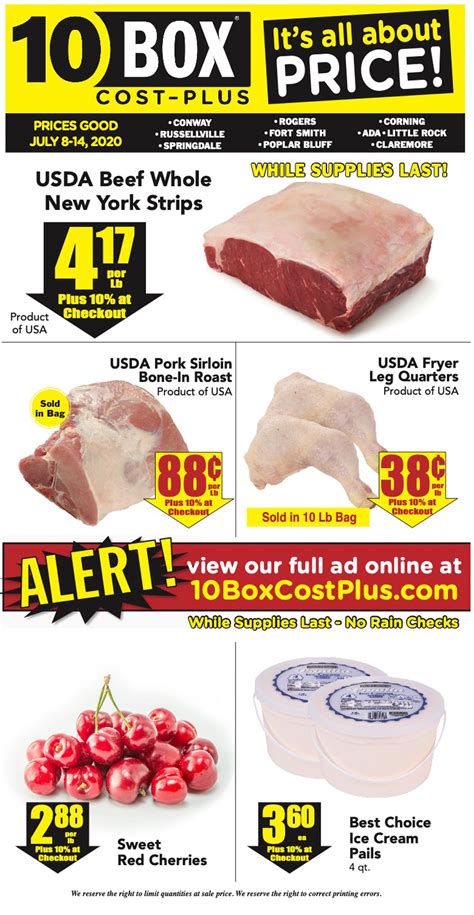 10 box weekly ad springdale ar. 10Box Cost Plus - Rogers, AR · December 6 at 5:02 AM · Your weekly ad is HERE! What are you adding to your grocery list this week? All reactions: 3. Like. Comment. 0 comments ... 