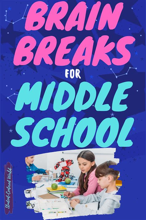 10 Brain Breaks Middle Schoolers Will Love Education Middle School Brain Teasers Worksheet - Middle School Brain Teasers Worksheet