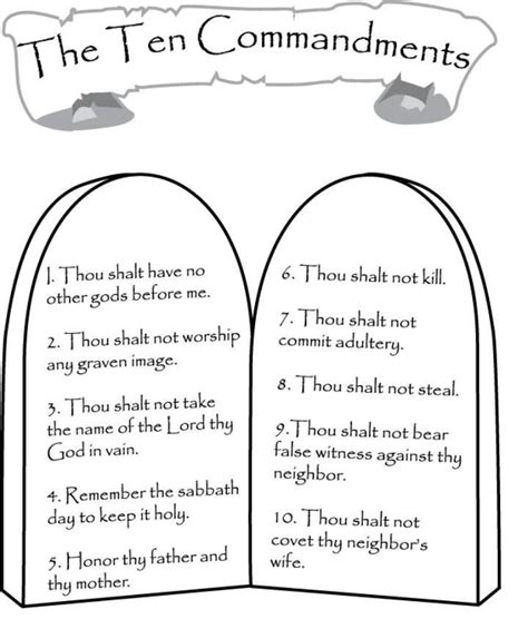 10 Commandments Worksheets Download Pdf Ministry To Children 10 Commandments Worksheet - 10 Commandments Worksheet
