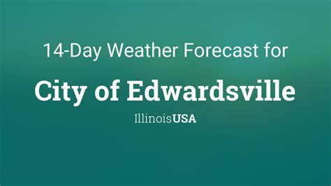 10 day forecast edwardsville il. Point Forecast: Edwardsville IL 38.79°N 89.97°W: ... North northwest wind around 10 mph. Tonight: Clear, with a low around 44. North northwest wind around 6 mph ... 