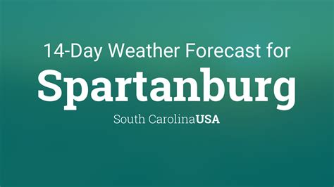 Night Sky. Weather Today Weather Hourly 14 Day Forecast Yesterday/Past Weather Climate (Averages) 68 °F. Passing clouds. (Weather station: Spartanburg Memorial, USA). See more current weather. City of Spartanburg Extended Forecast with high and low temperatures. °F. Last 2 weeks of weather.. 