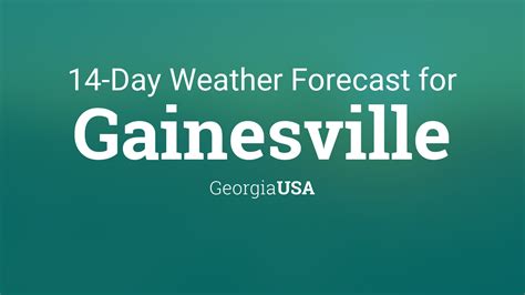 Gainesville Weather Forecasts. Weather Underground provides local & long-range weather forecasts, weatherreports, maps & tropical weather conditions for the Gainesville area. ... Gainesville, GA ...