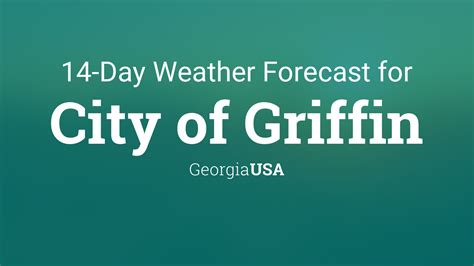 Hour-by-Hour Forecast for Griffin, Georgia, USA. Weather Today Weather Hourly 14 Day Forecast Yesterday/Past Weather Climate (Averages) Currently: 72 °F. Overcast. (Weather station: Fulton County Airport-Brown Field, USA). See more current weather.. 