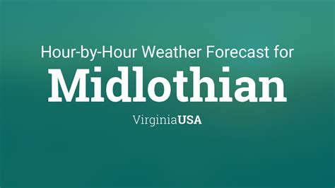 10 day forecast midlothian va. MIDLOTHIAN, VIRGINIA (VA) 23112 local weather forecast and current conditions, radar, satellite loops, severe weather warnings, long range forecast. ... 10-Day model ... 