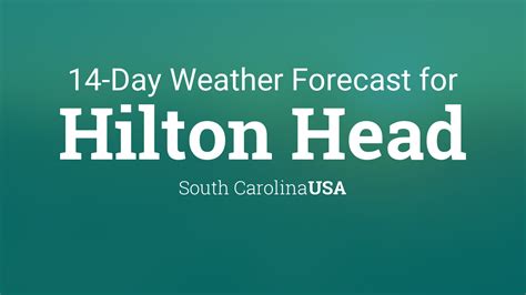 Weather today and detailed 5-day weather forecast in Hilton Head Island (SC). For accuracy, we provide an hourly forecast and probability of precipitation.
