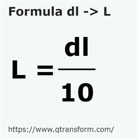 10 Dl To L