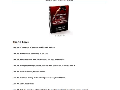 10 Essentials For Training Power Athletes
