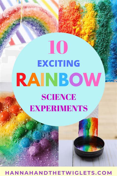 10 Exciting Rainbow Science Experiments Hannah And The Rainbow Science Activity - Rainbow Science Activity