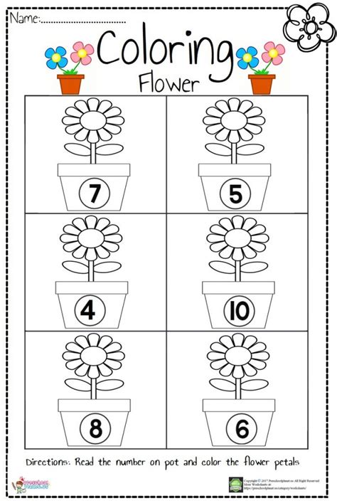 10 Flower Worksheets For Preschool To Nurture Various Flower Measurement Worksheet For Kindergarten - Flower Measurement Worksheet For Kindergarten