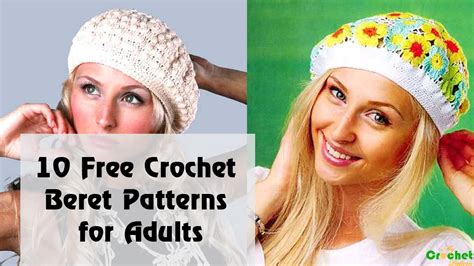 10 free crochet beret patterns for adults - MyCrochetPattern