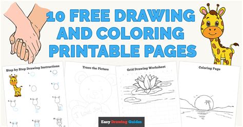 10 Free Drawing And Coloring Printable Pages Printable Grid Drawing Worksheets - Printable Grid Drawing Worksheets