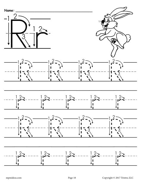 10 Free Letter R Tracing Worksheets Easy Print R Tracing Worksheet - R Tracing Worksheet