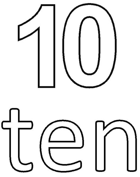 10 Free Number 10 Coloring Pages Stevie Doodles Number 10 Coloring Pages - Number 10 Coloring Pages