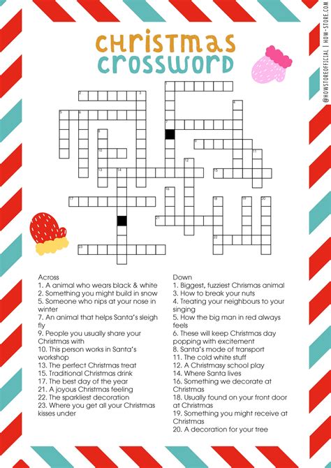 10 Free Printable Christmas Crossword Puzzles My Party Christmas Crossword For Kids - Christmas Crossword For Kids