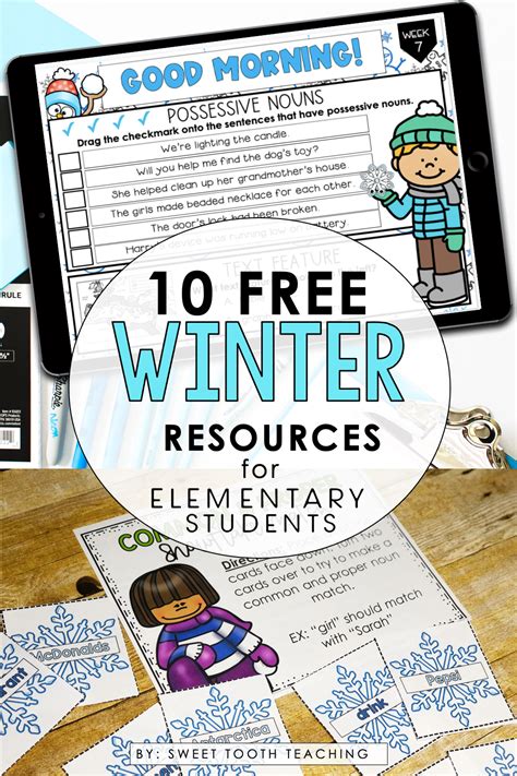 10 Free Winter Activities For Elementary Students First Grade Winter Activities - First Grade Winter Activities