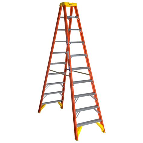 10 ft ladder lowes. Werner NXT1A 10-ft Fiberglass Type 1A-300-lb Load Capacity Step Ladder. The NXT Series 10-ft fiberglass step ladder, with new advanced features, increases productivity on the job for professional or residential applications. 
