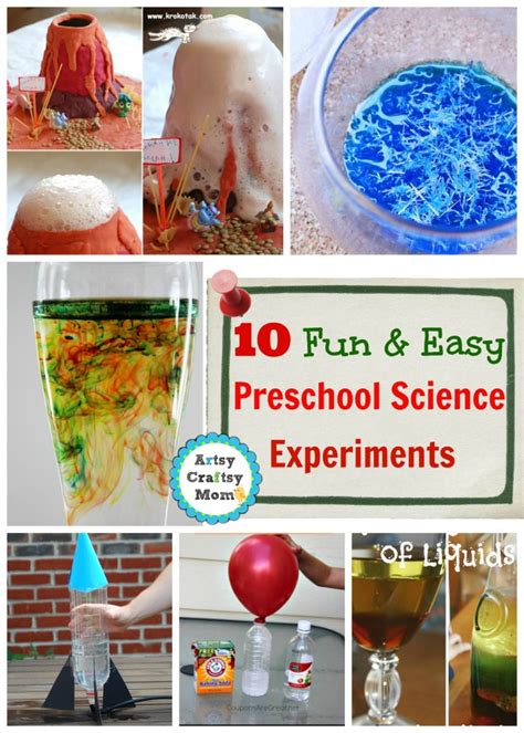 10 Fun And Easy Preschool Science Experiments Artsy Science Crafts For Preschool - Science Crafts For Preschool