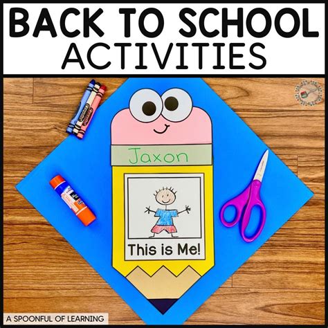 10 Fun Back To School Activities For Kindergarten Kindergarten Back To School Activities - Kindergarten Back To School Activities