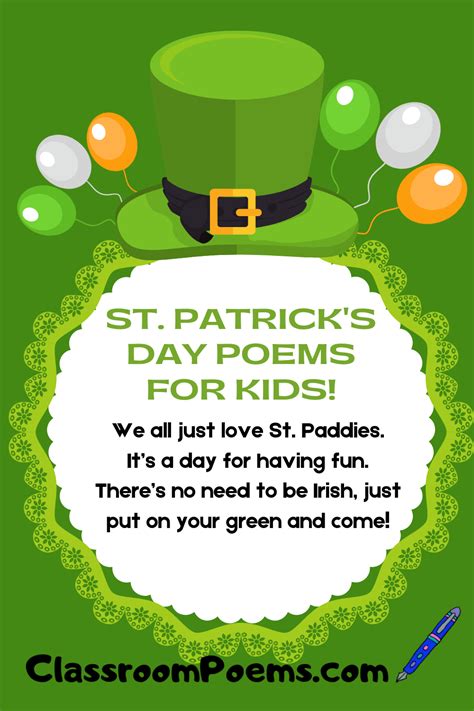 10 Fun St Patricku0027s Day Poems For Kids Leprechauns Kindergarten - Leprechauns Kindergarten