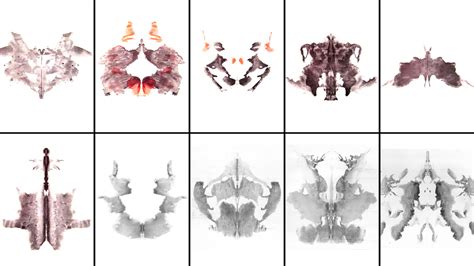 10 Laminas Test De Rorschach