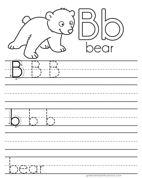 10 Letter B Tracing Worksheets Easy Print Amp Letter B Print Out - Letter B Print Out