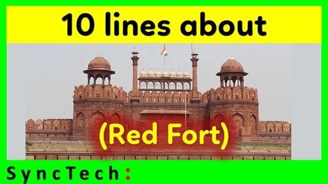 10 lines on Red Fort in English Few lines about Red Fort