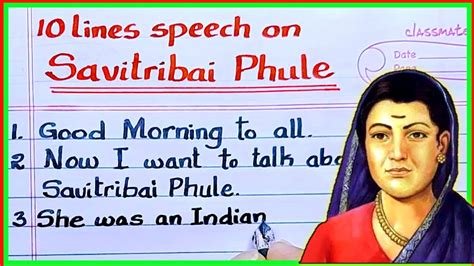 10 lines on savitribai phule in english