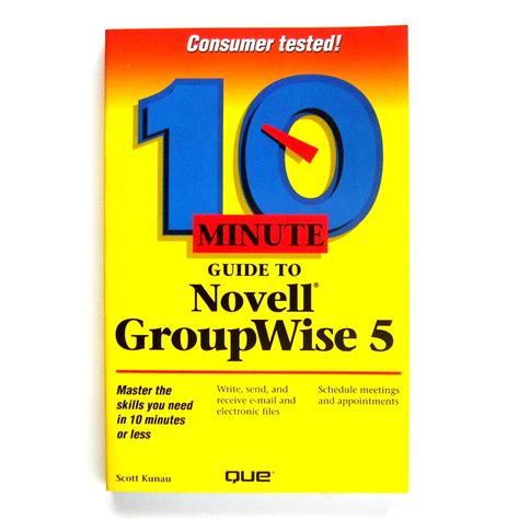 10 minute guide to novell groupwise. - Oet writting samples for nurse materials.