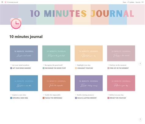 10 minutes journal Free notion templatePatel design inside Notion