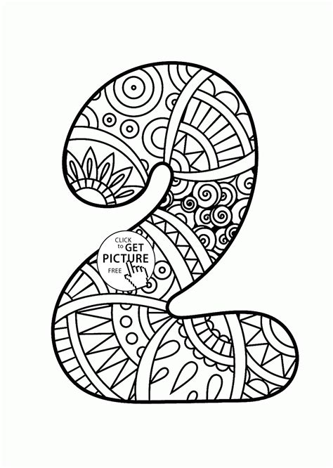 10 Number 2 Coloring Page Free Printable Number Two Coloring Pages - Number Two Coloring Pages