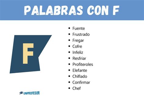 10 Palabras Con F